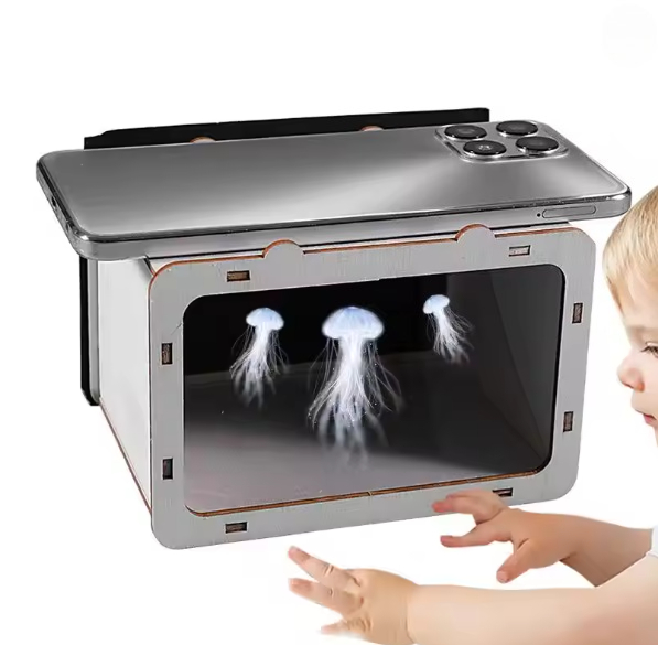 Home Cinema Experience - Smartphone 3D Hologram Projector, DIY Mini