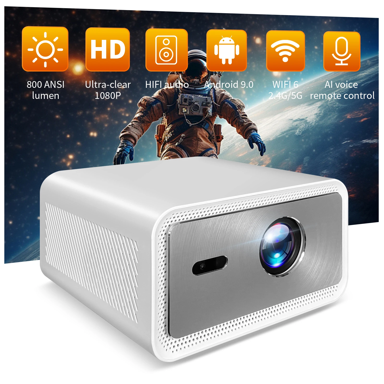 Home Cinema Experience - 2025 4K Ultra HD Projector with