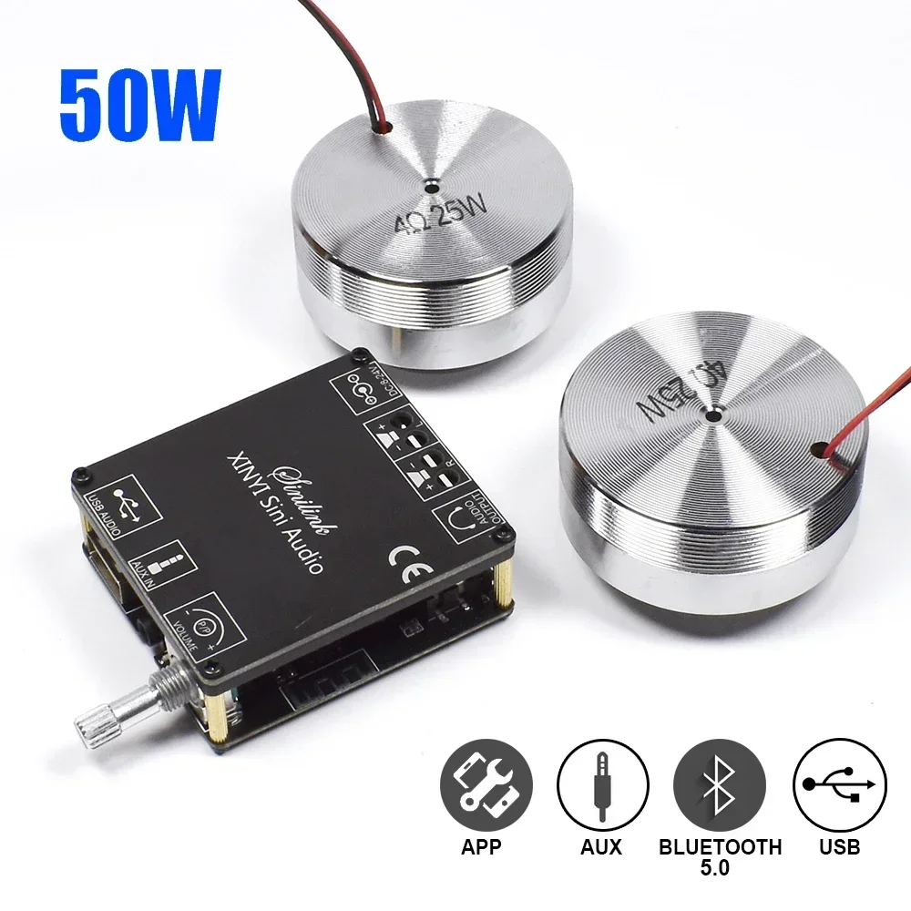 Home Cinema Wireless - 2*25W Portable Stereo Vibration Speaker Audio