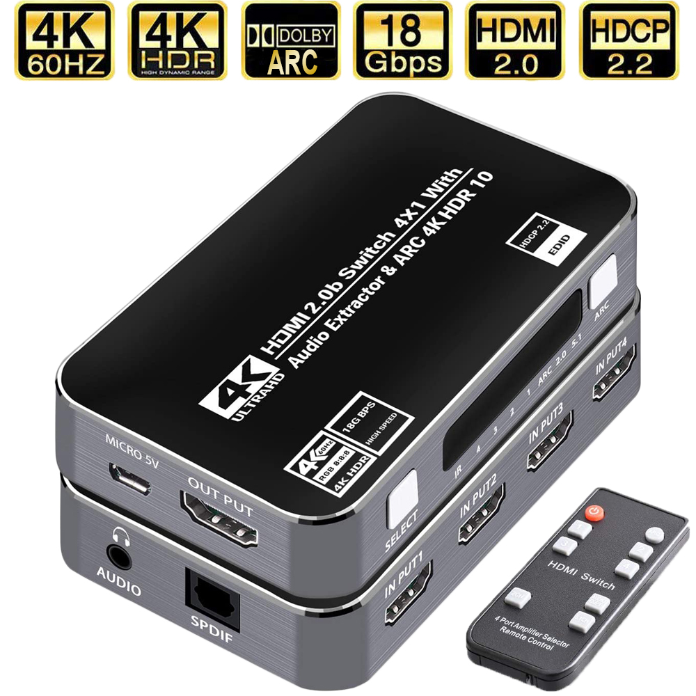 Hdmi Arc Cable - 60Hz 4K HDMI Switch HDR HDMI