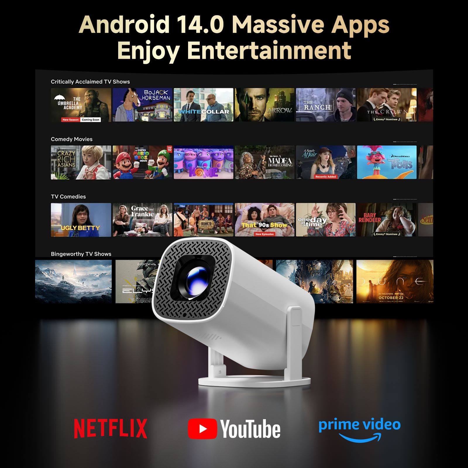 HONGTOP P30PRO Smart Mini Proj - Home Cinema Compact review and price