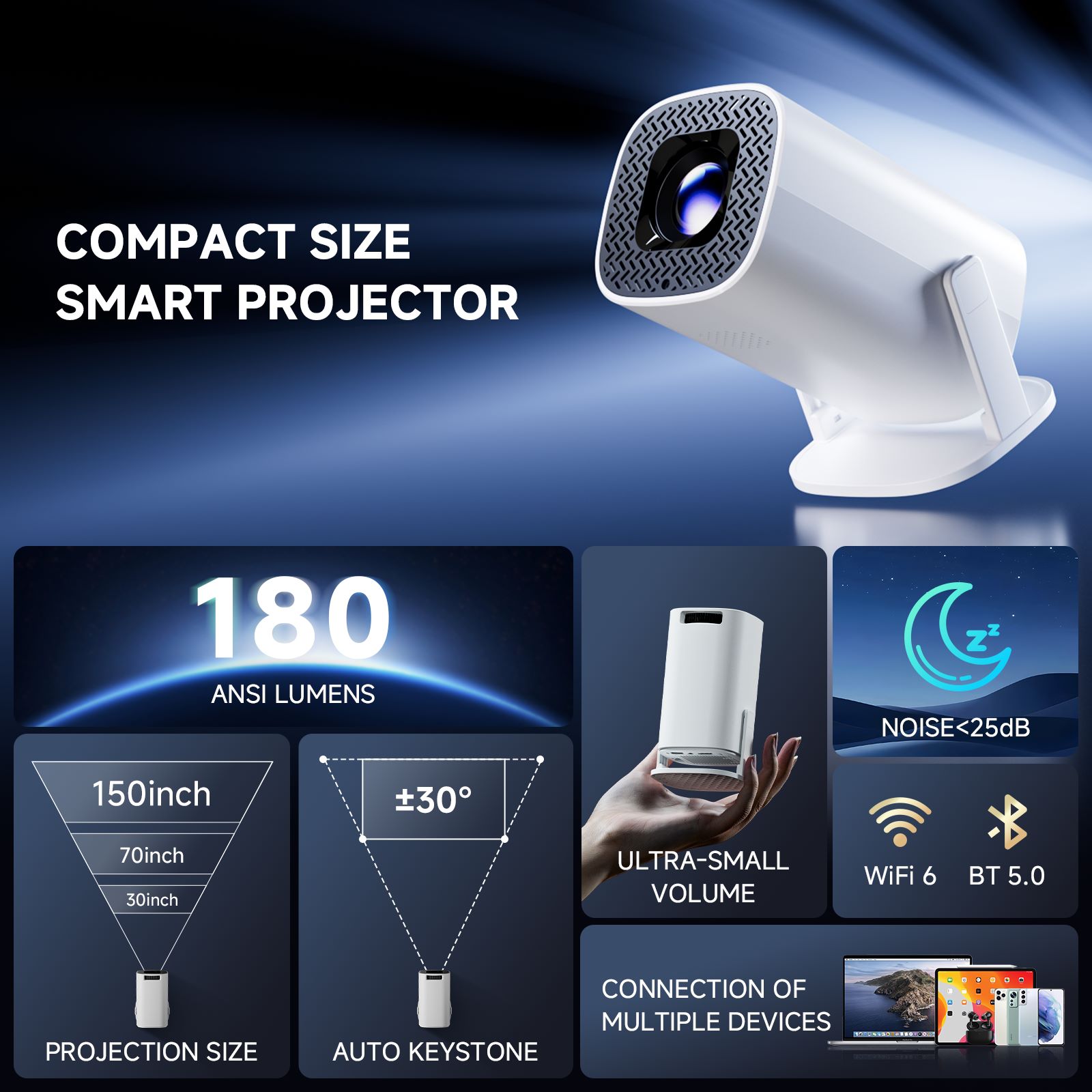 HONGTOP P30PRO Smart Mini Proj - Home Cinema Compact review and price