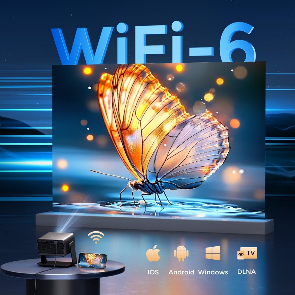 4K Video Projector Wifi Blueto - Home Cinema Compact review and price