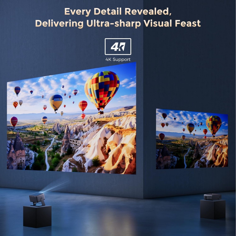 4K Video Projector Wifi Blueto - Home Cinema Compact review and price