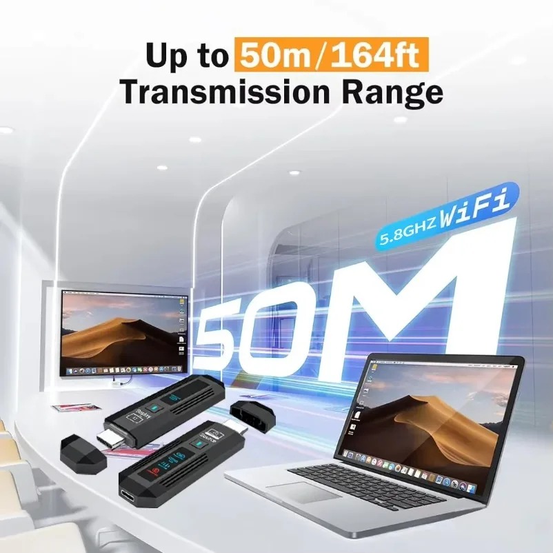 50M 5.8G 1080P HDMI-Compatible - Home Cinema Wireless review and price