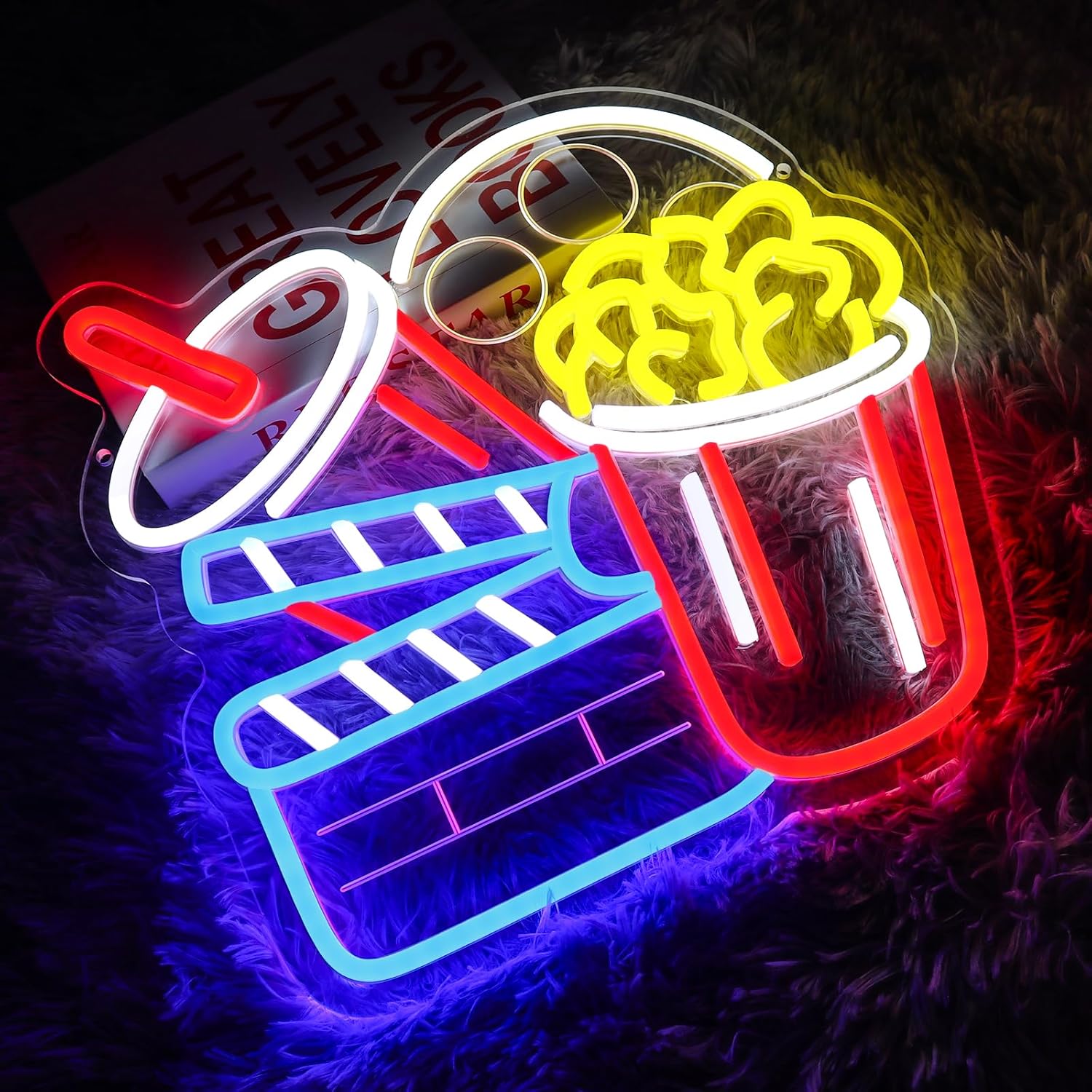 Cinema Neon Sign Art Wall Ligh - Home Cinema Wall Lights review and price