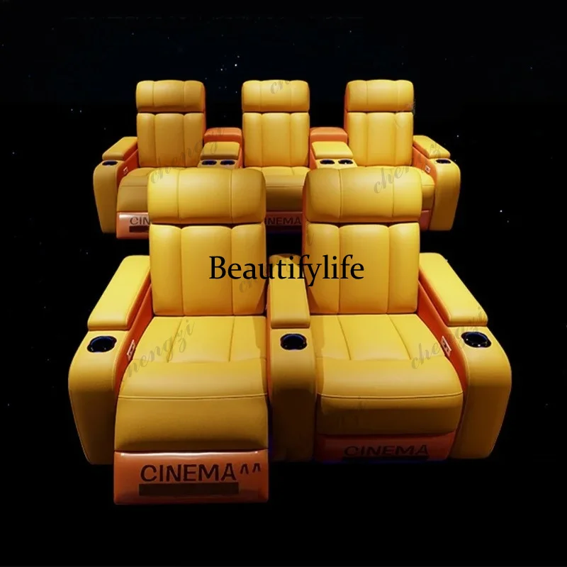 01A Luxury Genuine Leather Ele - Home Cinema Recliner Chairs review and price