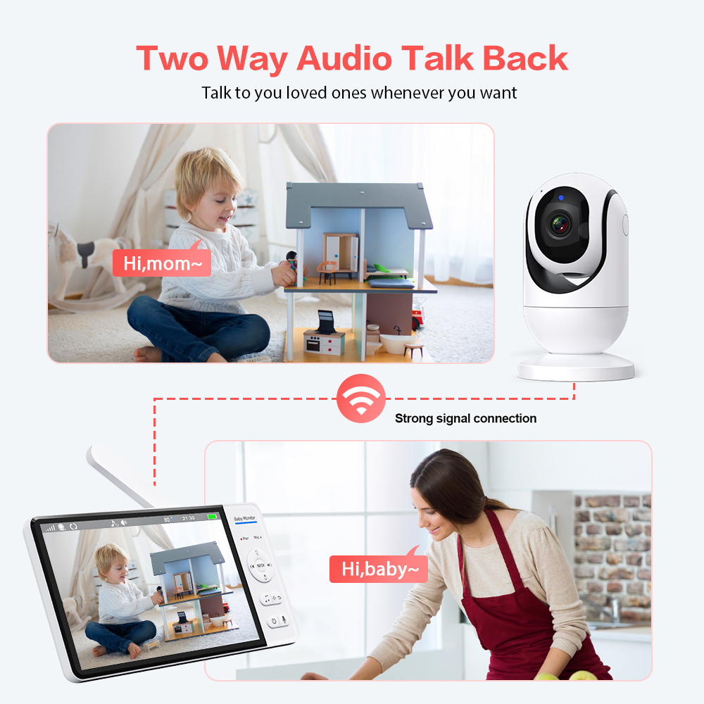 Video Baby Monitor 7'' 1080P H - Home Cinema Wireless review and price