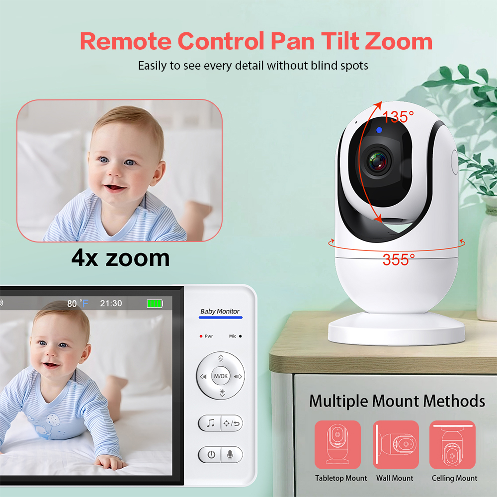 Video Baby Monitor 7'' 1080P H - Home Cinema Wireless review and price