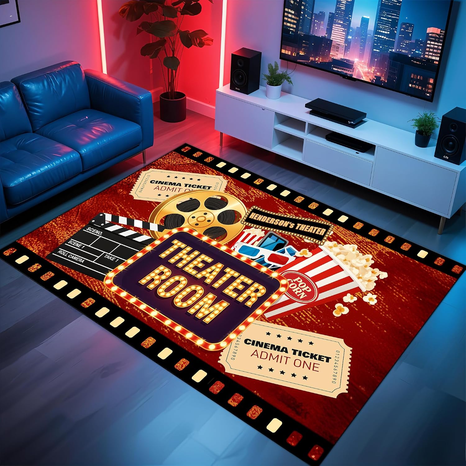 Engraved Name Cinema Carpet, S - Home Cinema Experience review and price