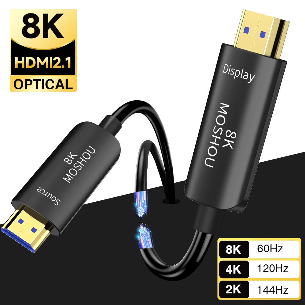 MOSHOU 8K Optical Fiber HDMI 2 - Hdmi Arc Cable review and price