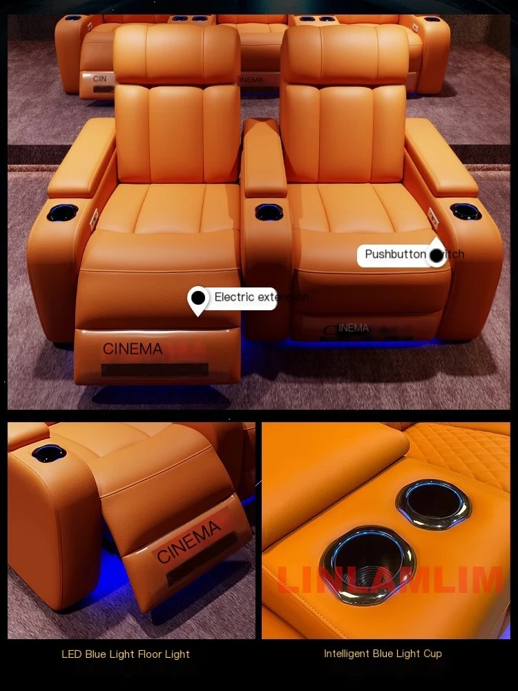 Linlimlam Luxury Genuine Leath - Home Cinema Recliner Chairs review and price