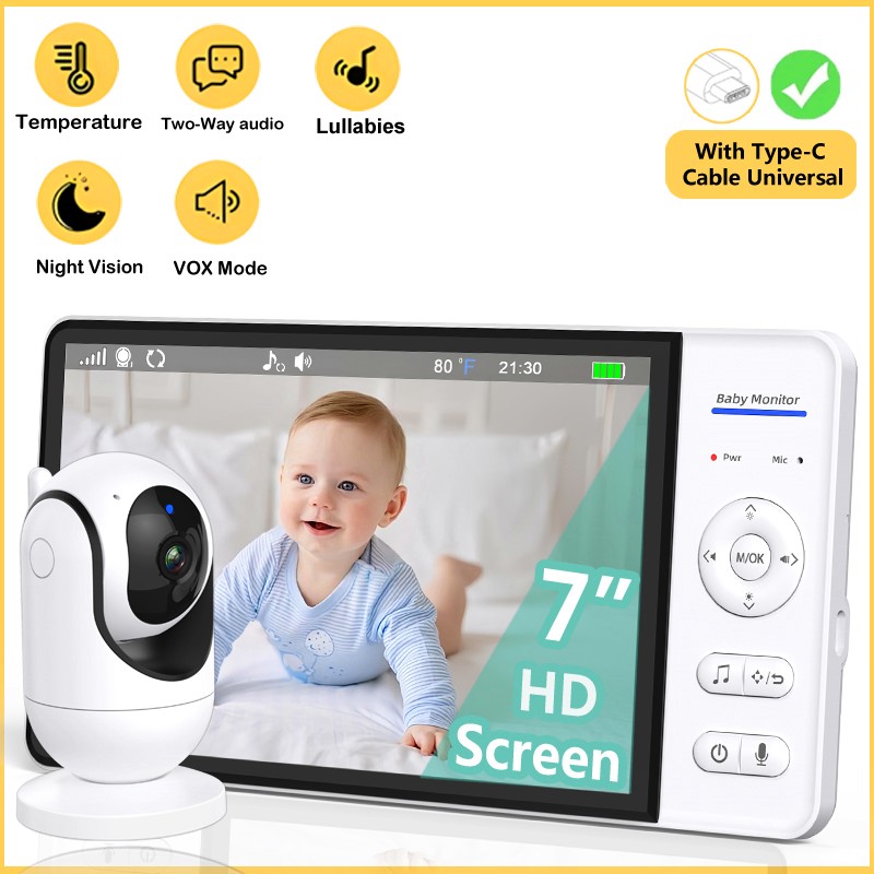 No WiFi 7 Inch Baby Monitor 2- - Home Cinema Wireless review and price