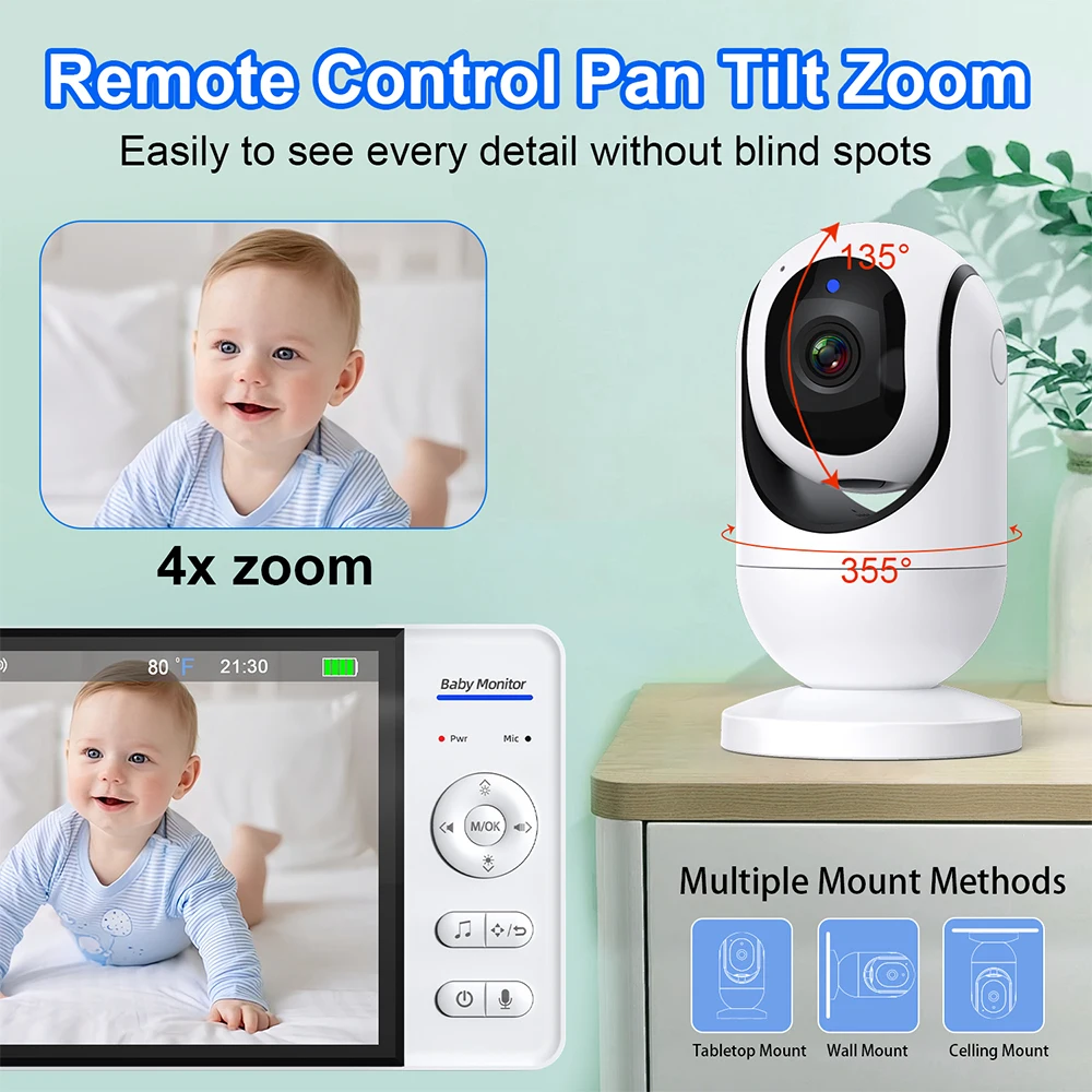No WiFi 7 Inch Baby Monitor 2- - Home Cinema Wireless review and price