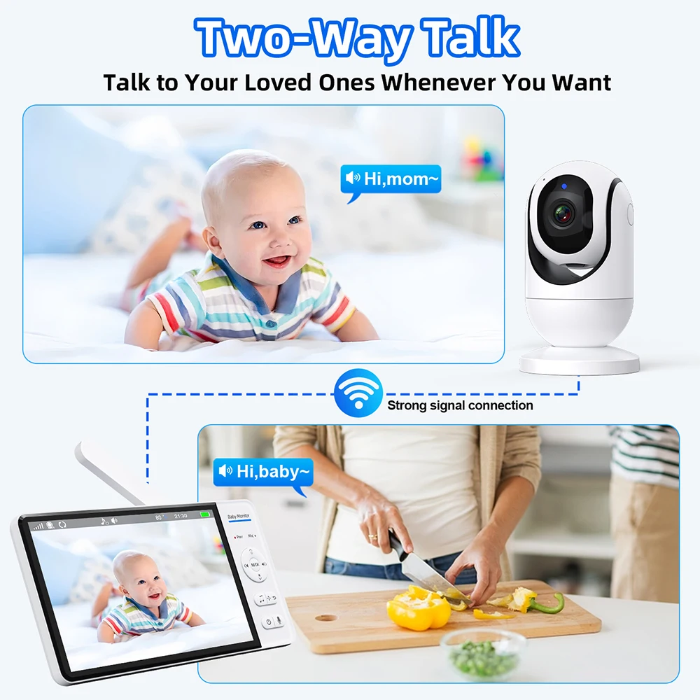 No WiFi 7 Inch Baby Monitor 2- - Home Cinema Wireless review and price