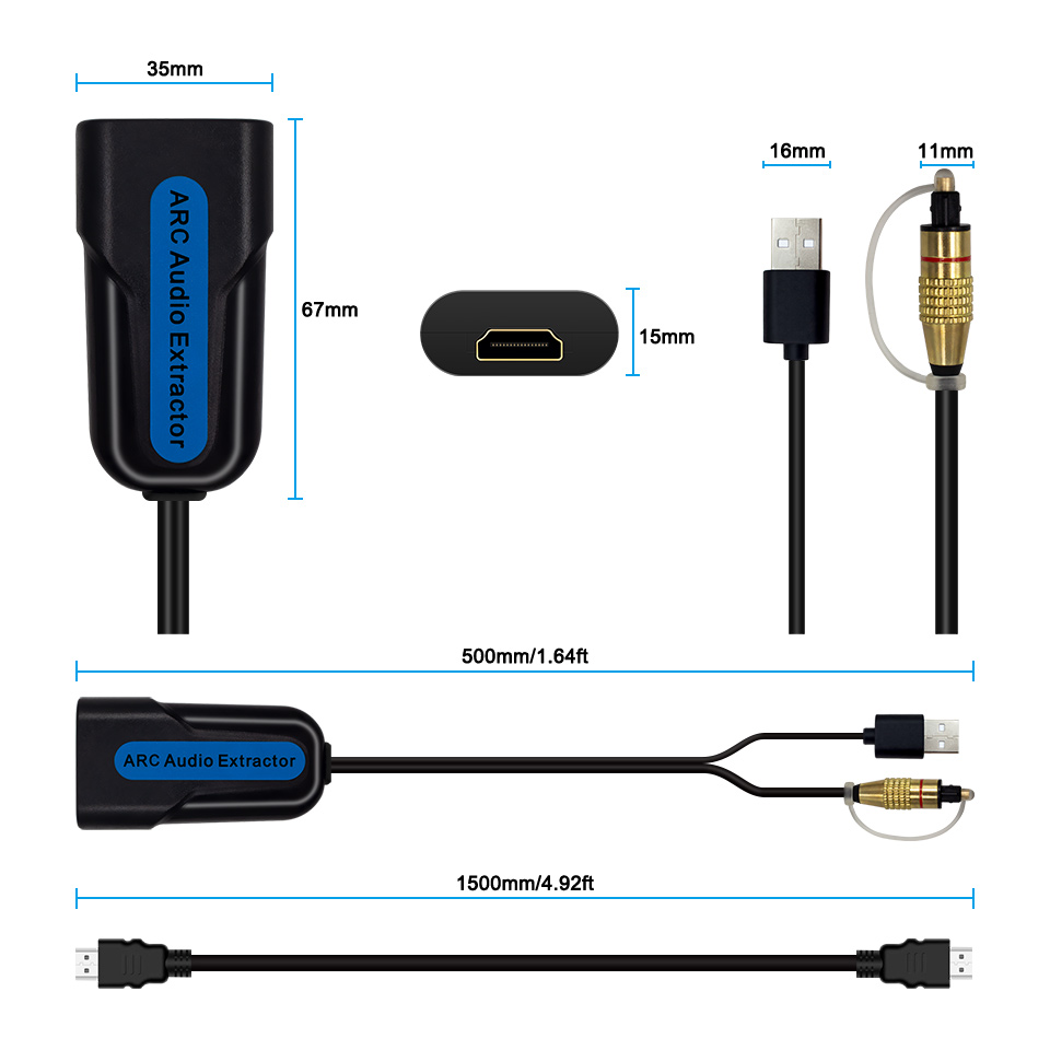 HDMI ARC eARC Audio Extractor  - Hdmi Arc Cable review and price