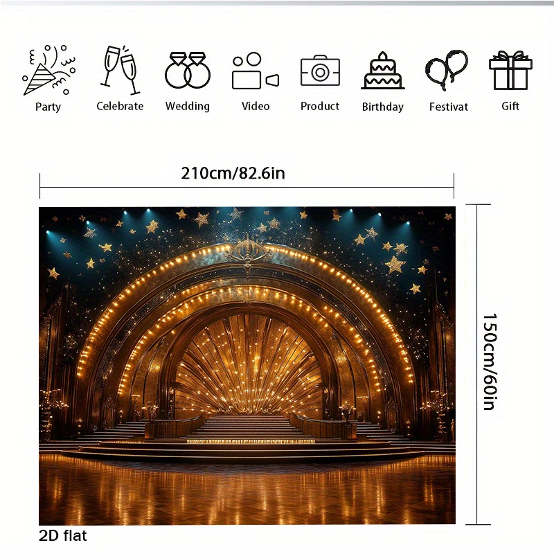 Luxury Golden Theater Stage Ar - Home Cinema Wall Lights review and price