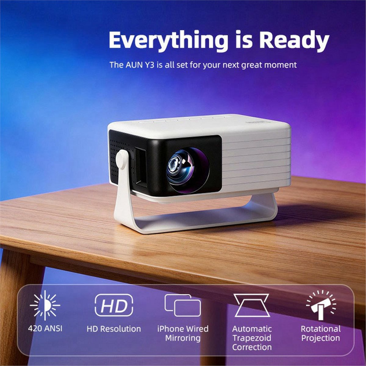 L70A Y3 Mini Projector Portabl - Home Cinema Compact review and price