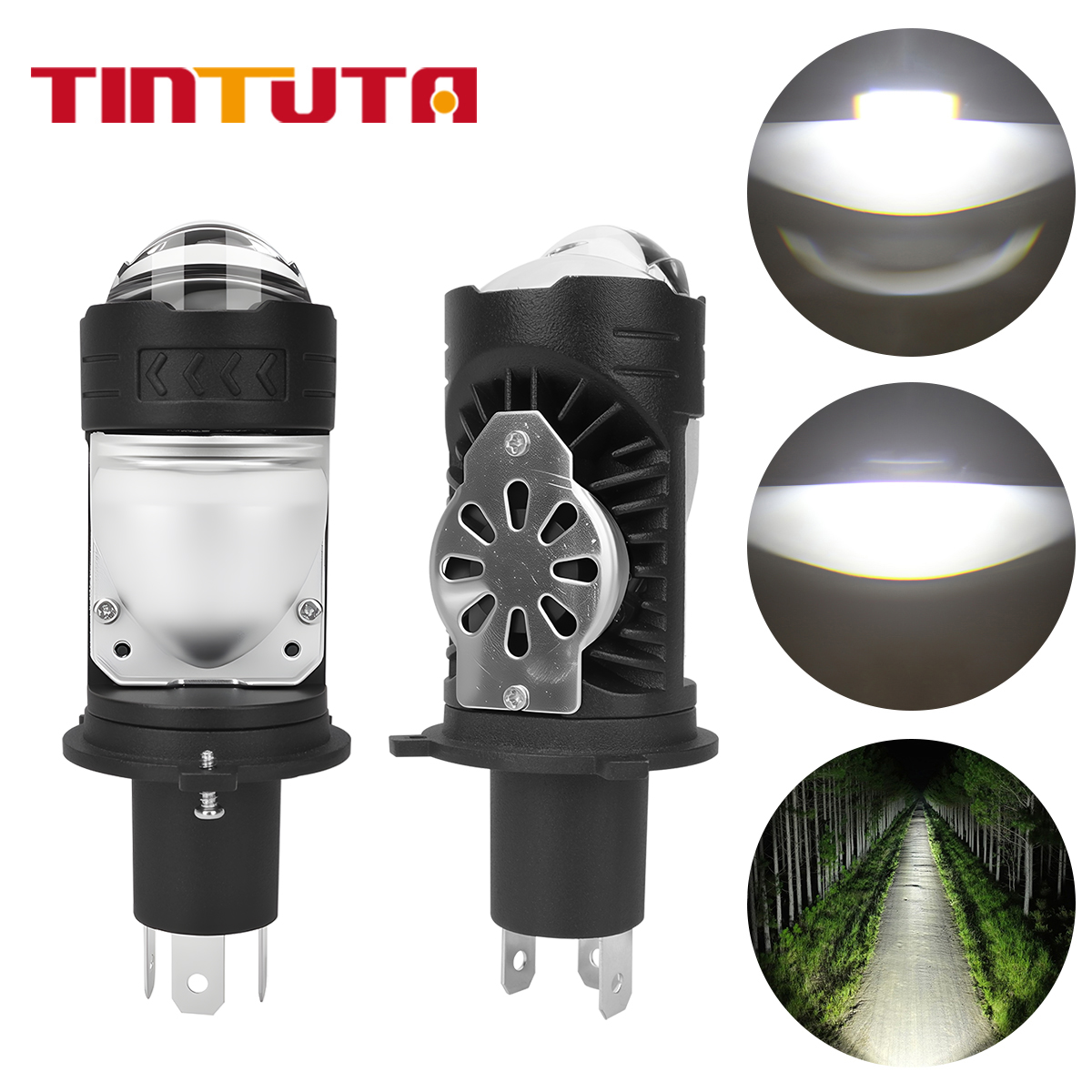 1/2pcs H4 LED Motorcycle Headl - Projector Lamp Replacement review and price
