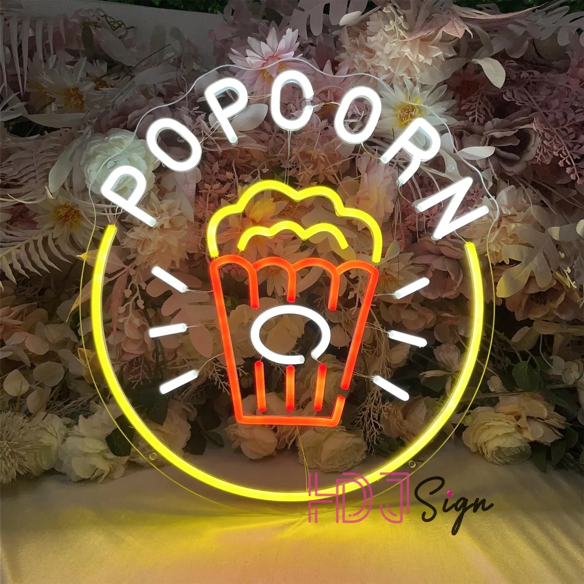 Popcorn LED Neon Sign,Food Bar - Home Cinema Wall Lights review and price