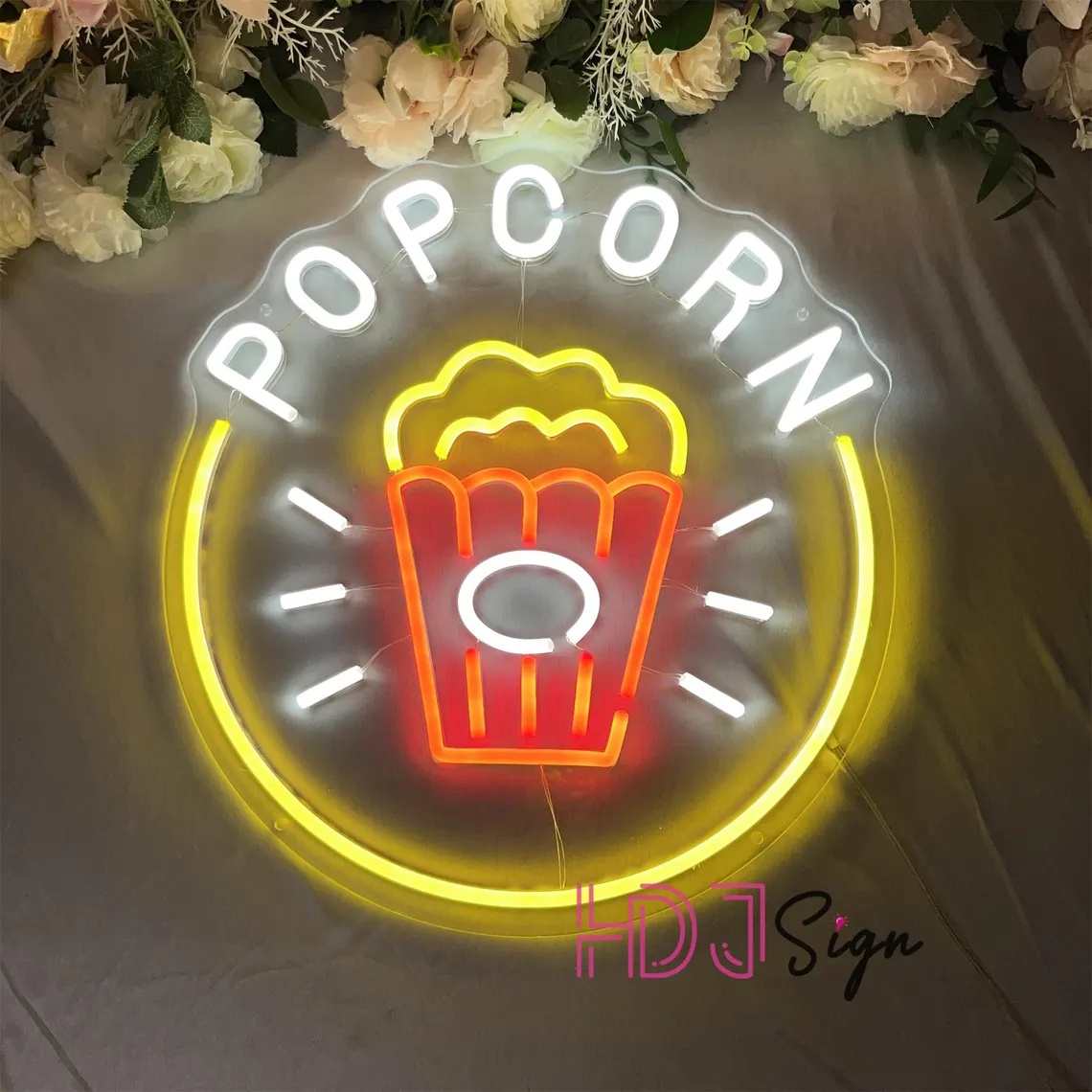 Popcorn LED Neon Sign,Food Bar - Home Cinema Wall Lights review and price