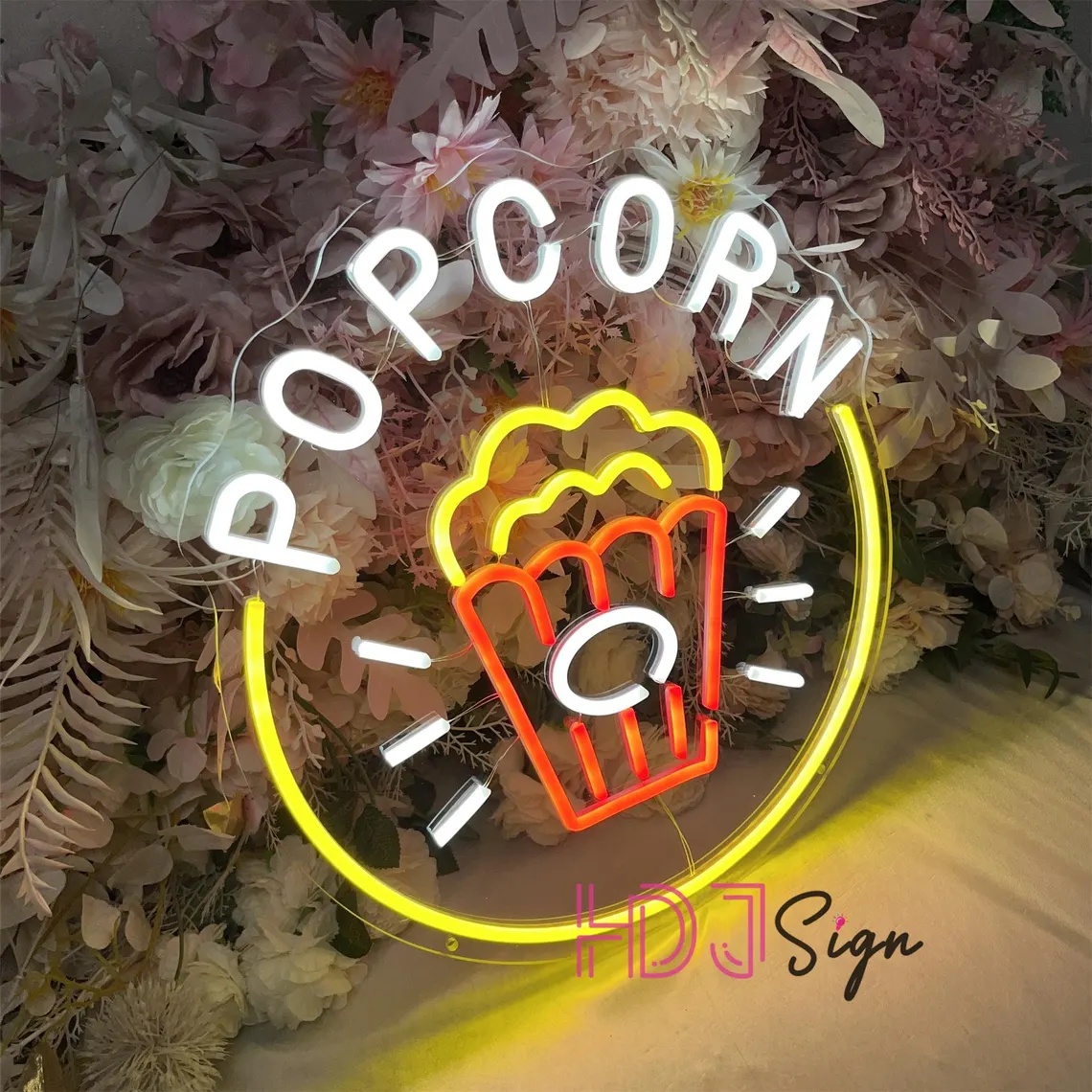 Popcorn LED Neon Sign,Food Bar - Home Cinema Wall Lights review and price