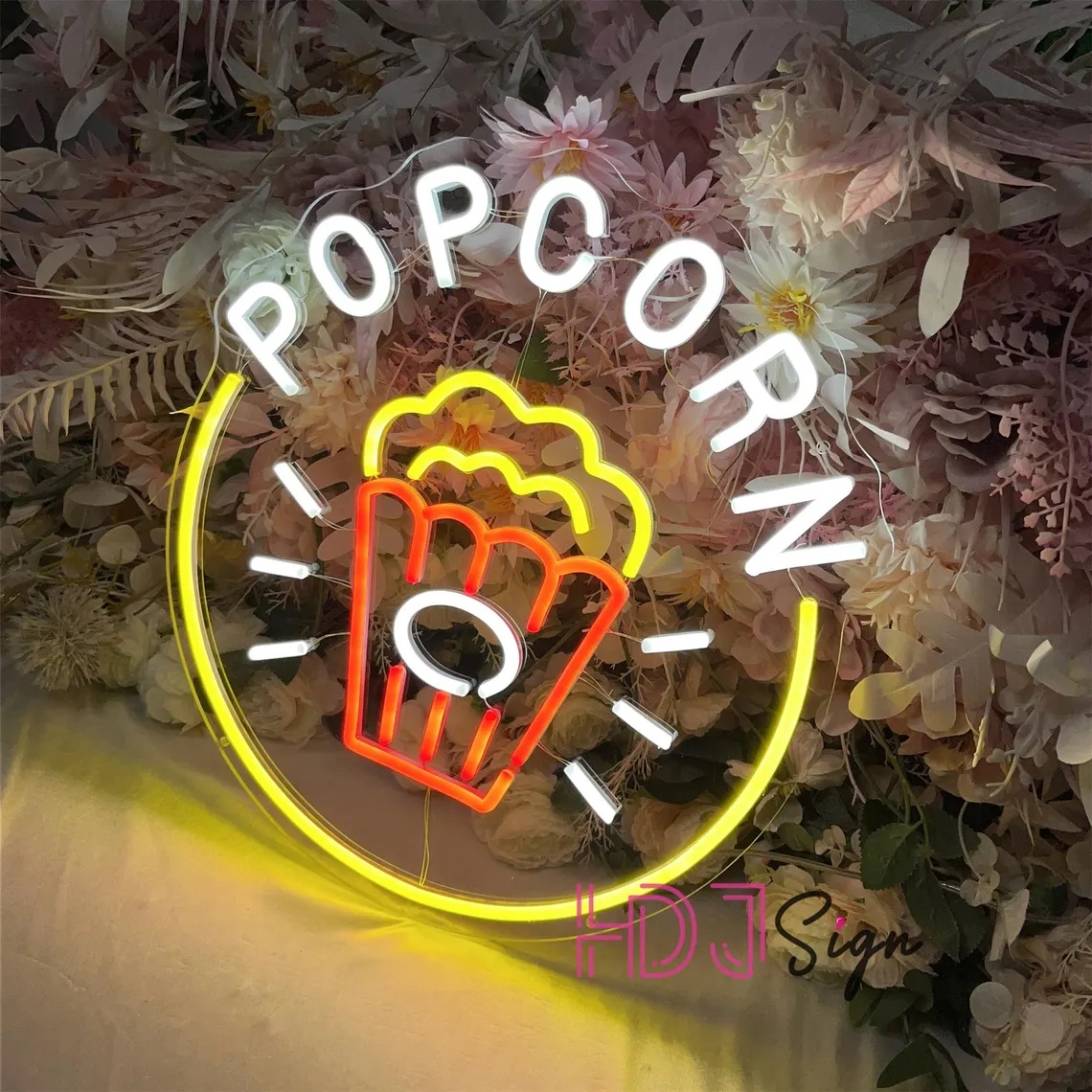Popcorn LED Neon Sign,Food Bar - Home Cinema Wall Lights review and price