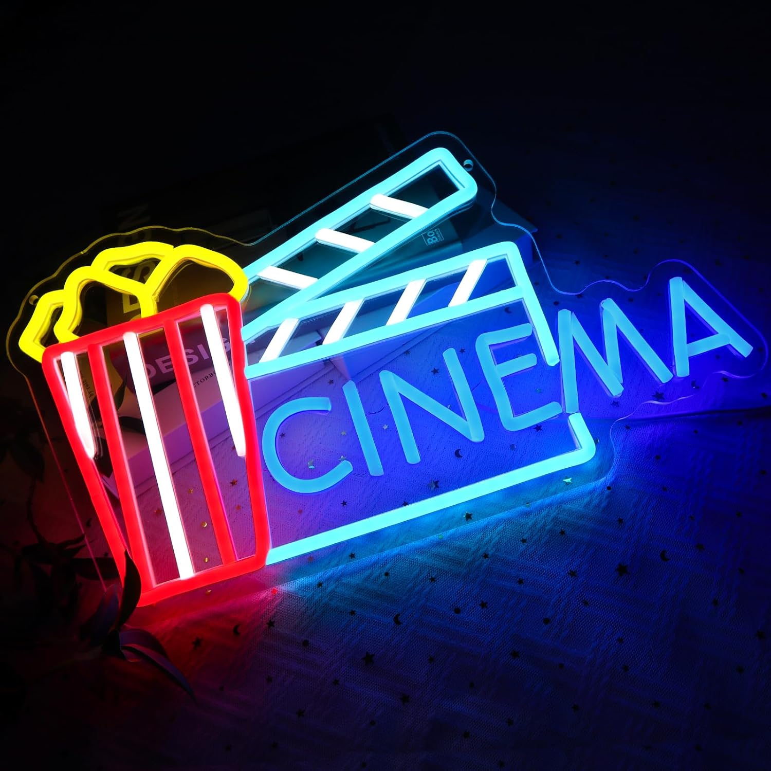 Cinema Neon Sign Art Wall Ligh - Home Cinema Wall Lights review and price