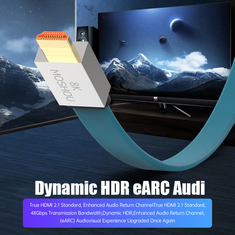 MOSHOU HDMI 2.1 Cable 48Gbps 8 - Hdmi Arc Cable review and price