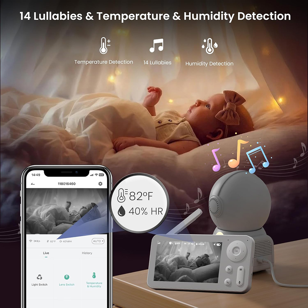 2K Baby Monitor with 2 Cameras - Home Cinema Wireless review and price