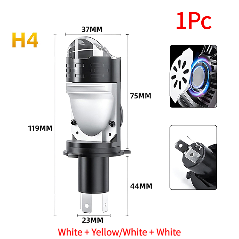 1Pc High Power H4 LED Projecto - Projector Lamp Replacement review and price